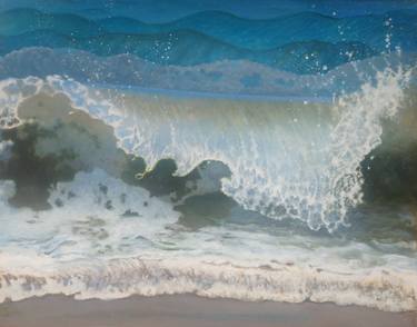 Original Photorealism Seascape Paintings by Diana Wright Troxell