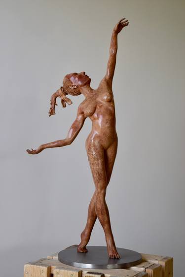 Original Figurative Mortality Sculpture by Alonso Alvarez