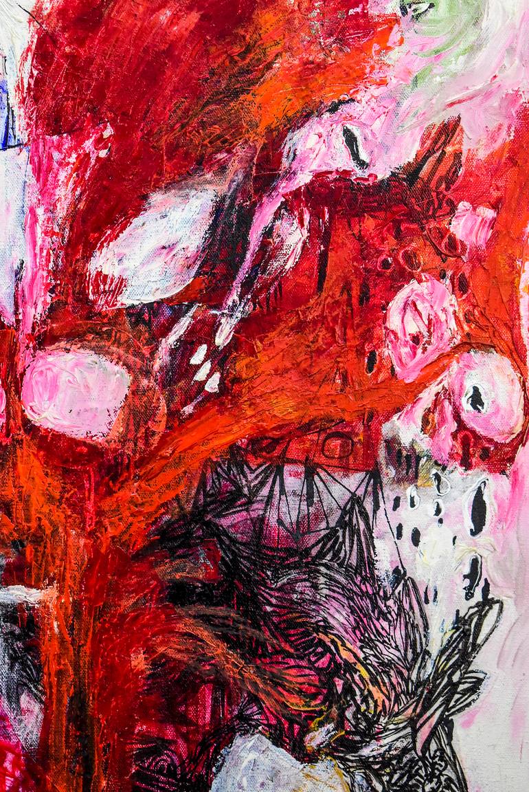 Original Abstract Expressionism Abstract Painting by Cris John Sy