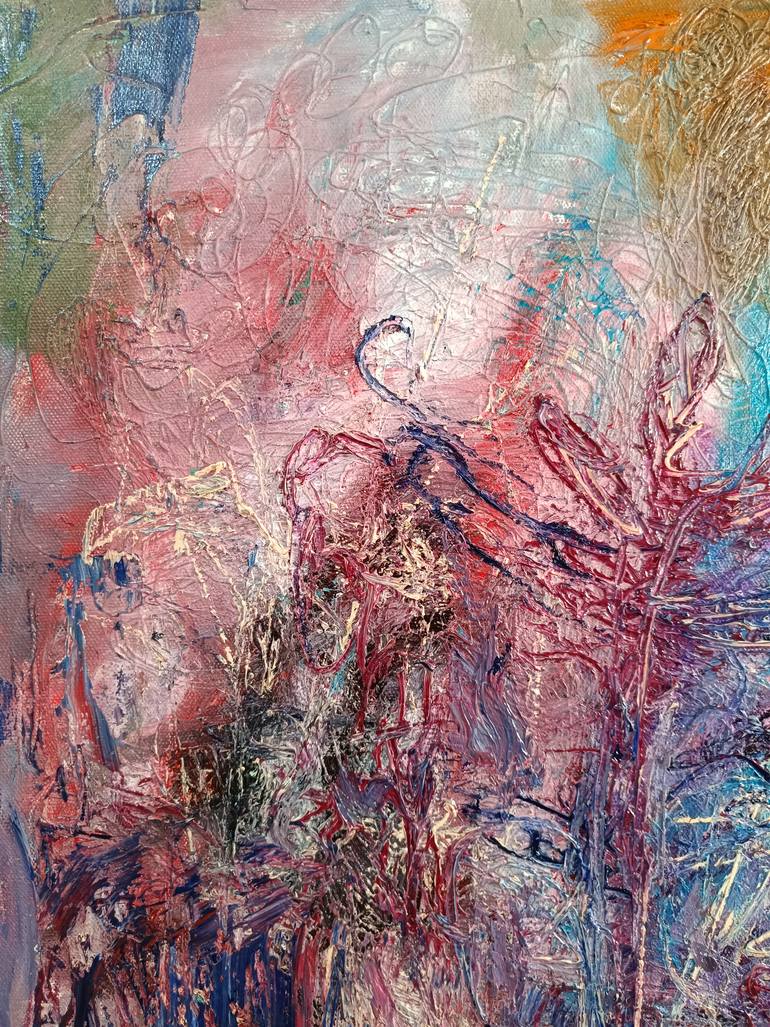 Original Abstract Expressionism Abstract Painting by Cris John Sy