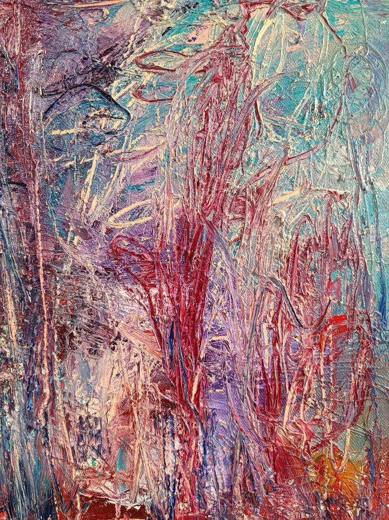 Original Abstract Expressionism Abstract Painting by Cris John Sy