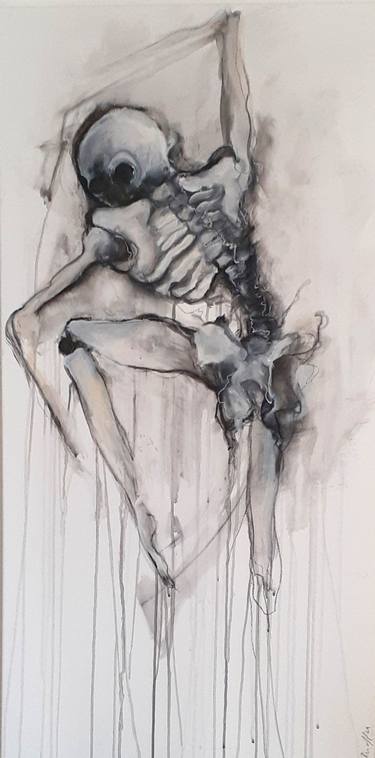 Original Conceptual Mortality Paintings by Axelle Kieffer