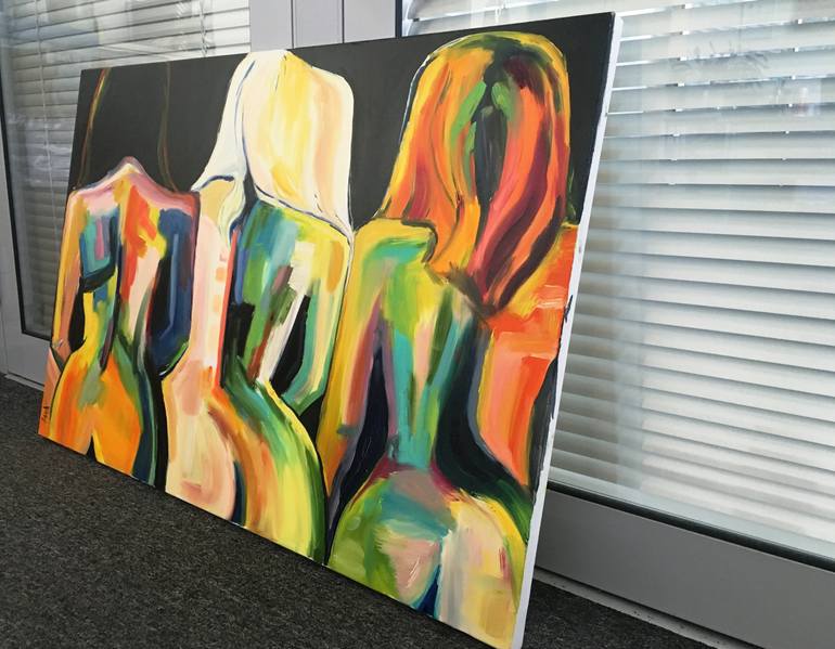 Original Conceptual People Painting by Hanna Taranishyna