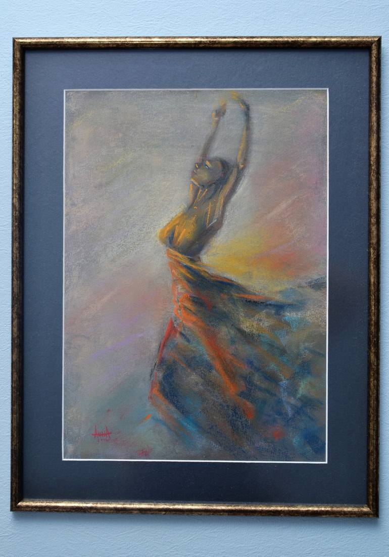 Original Abstract People Painting by Hanna Taranishyna