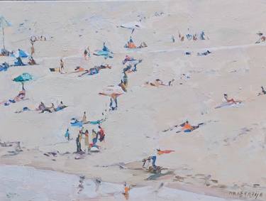 Print of Expressionism Beach Paintings by Anastasija Koerkovitsj