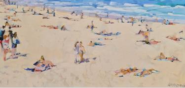 Original Abstract Expressionism Beach Paintings by Anastasija Koerkovitsj