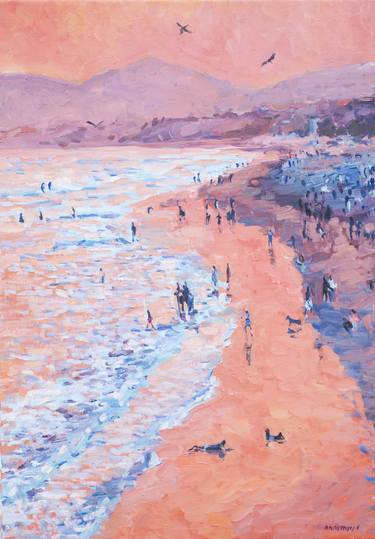 Print of Abstract Expressionism Beach Paintings by Anastasija Koerkovitsj