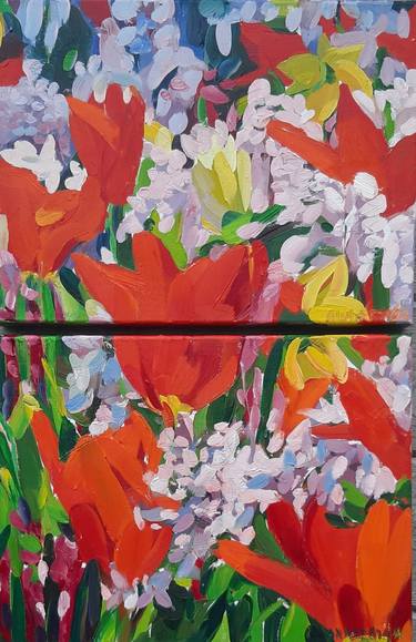 Original Abstract Botanic Paintings by Anastasija Koerkovitsj