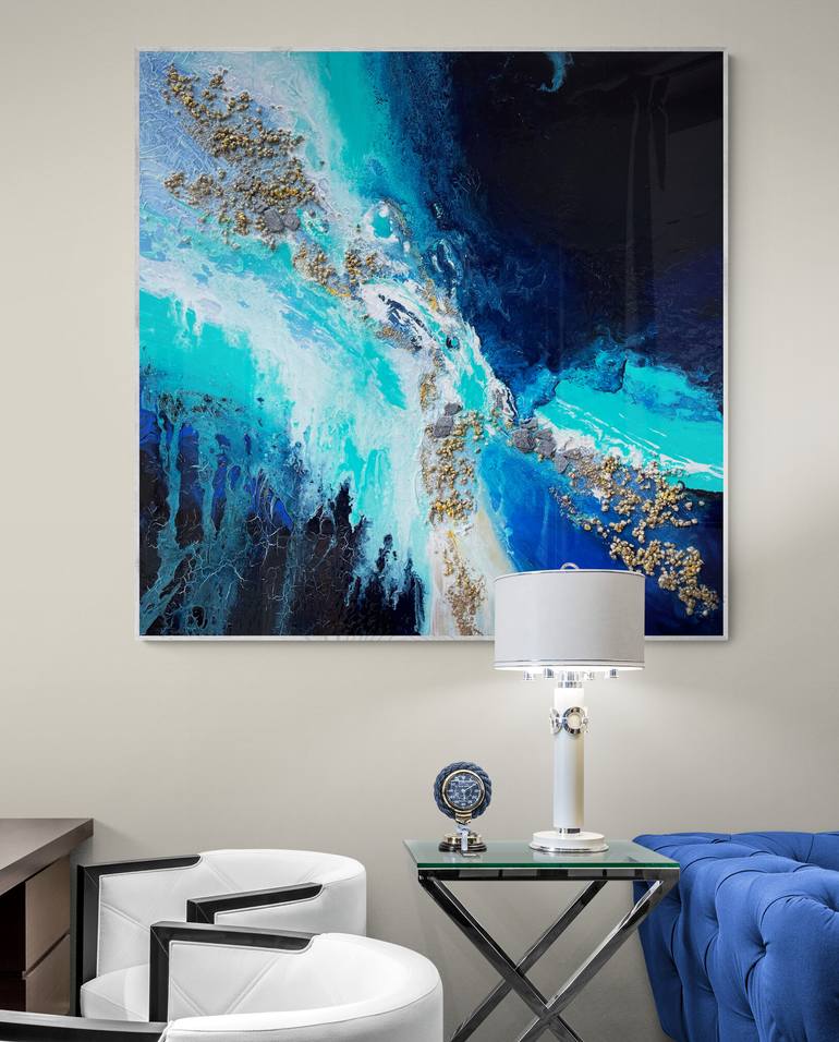 Original Abstract Expressionism Abstract Painting by Julijana Ravbar