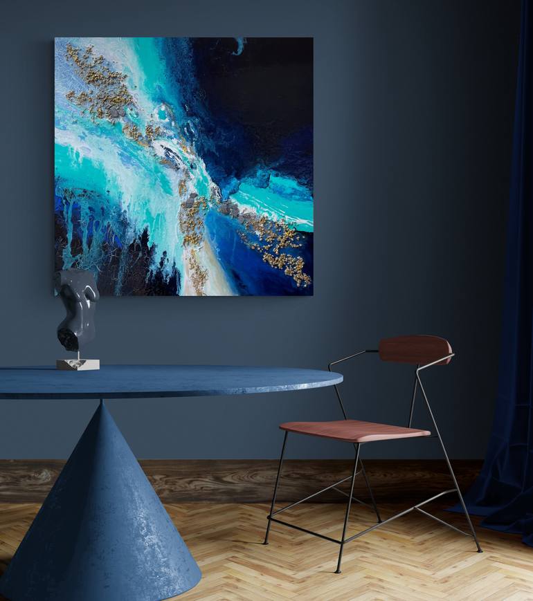 Original Abstract Expressionism Abstract Painting by Julijana Ravbar