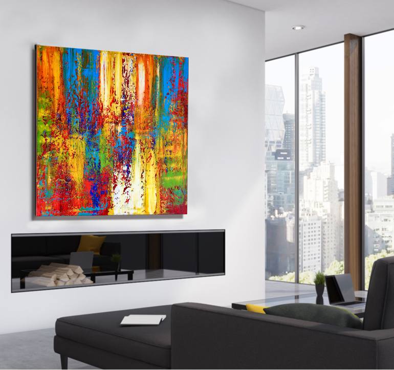 Original Fine Art Abstract Painting by Julijana Ravbar