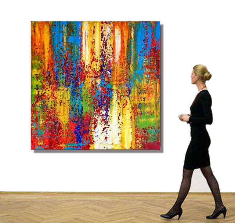 Original Fine Art Abstract Painting by Julijana Ravbar