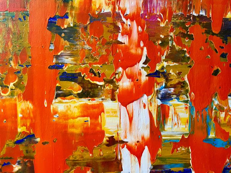 Original Abstract Expressionism Abstract Painting by Julijana Ravbar
