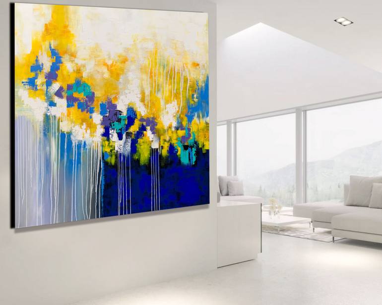 Original Abstract Expressionism Abstract Painting by Julijana Ravbar