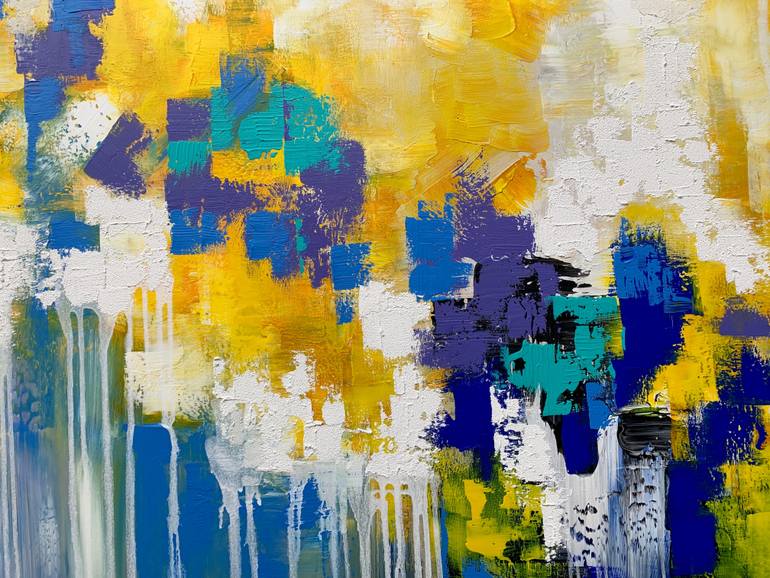 Original Abstract Expressionism Abstract Painting by Julijana Ravbar