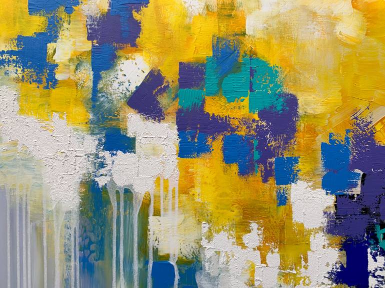 Original Abstract Expressionism Abstract Painting by Julijana Ravbar