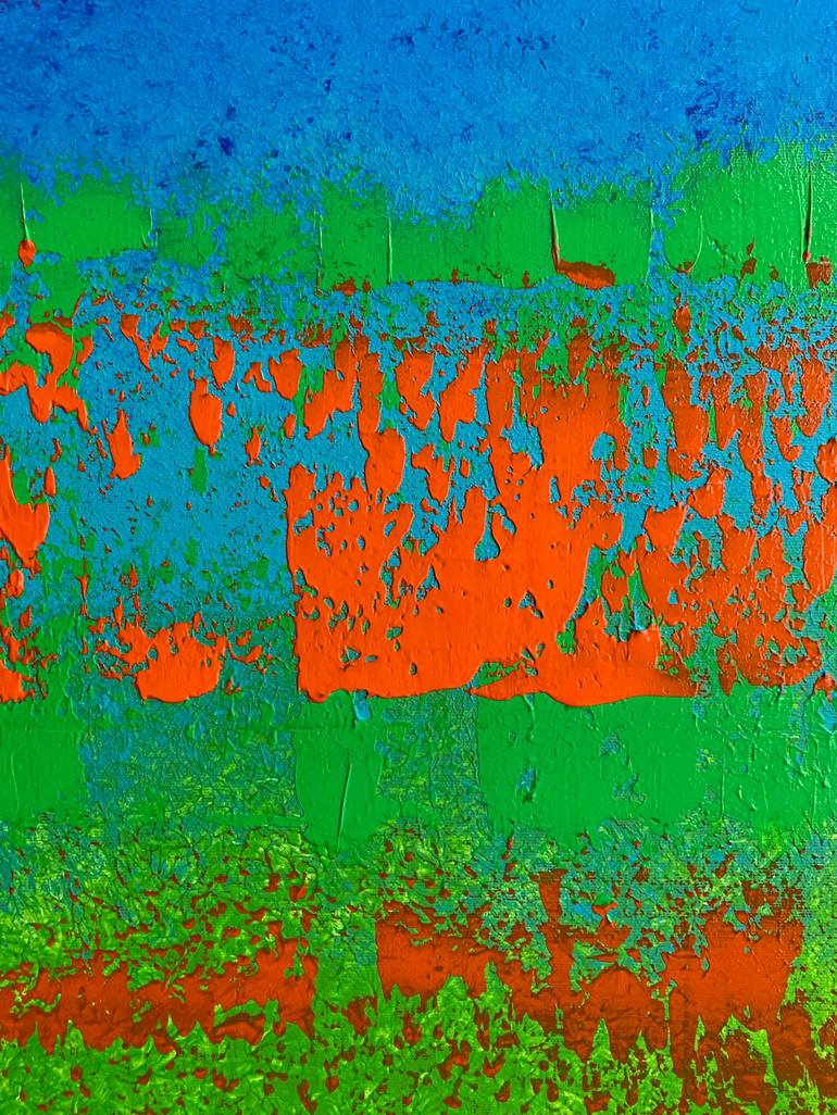 Original Abstract Expressionism Abstract Painting by Julijana Ravbar