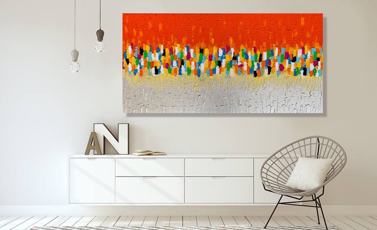 Original Abstract Expressionism Abstract Painting by Julijana Ravbar