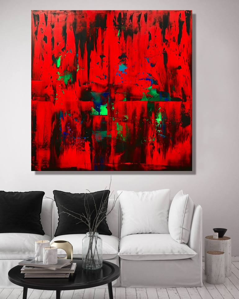 Original Abstract Expressionism Abstract Painting by Julijana Ravbar