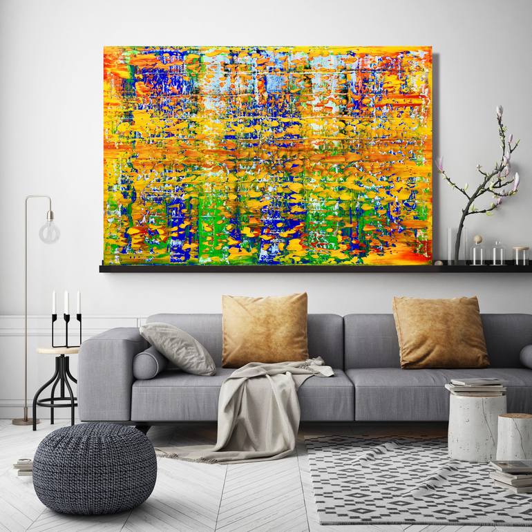 Original Abstract Expressionism Abstract Painting by Julijana Ravbar