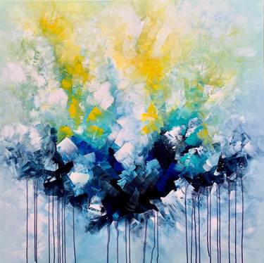 Original Abstract Expressionism Abstract Paintings by Julijana Ravbar