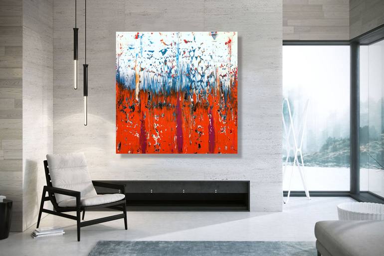 Original Abstract Expressionism Abstract Painting by Julijana Ravbar