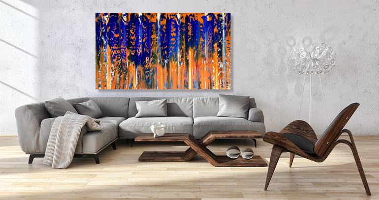 Original Abstract Expressionism Abstract Painting by Julijana Ravbar