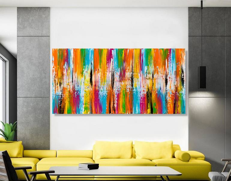 Original Abstract Expressionism Abstract Painting by Julijana Ravbar