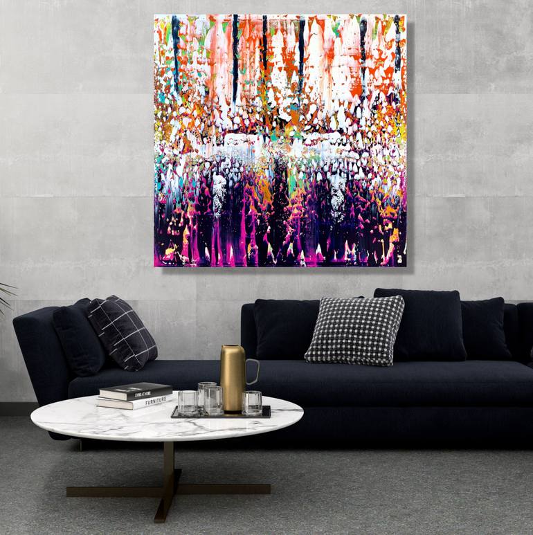 Original Abstract Expressionism Abstract Painting by Julijana Ravbar