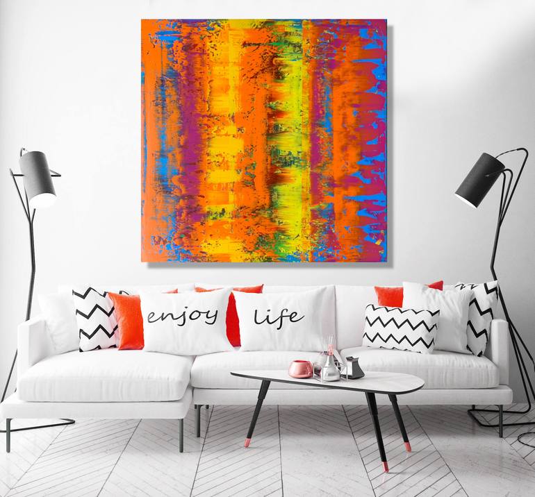 Original Abstract Expressionism Abstract Painting by Julijana Ravbar