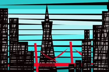 Print of Cities Mixed Media by Gary Henderson