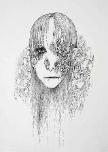 Original Surrealism People Drawings by Xinmo Li