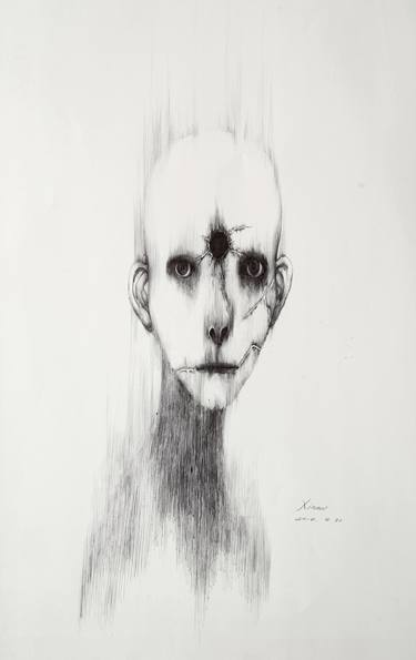 Original Surrealism People Drawings by Xinmo Li