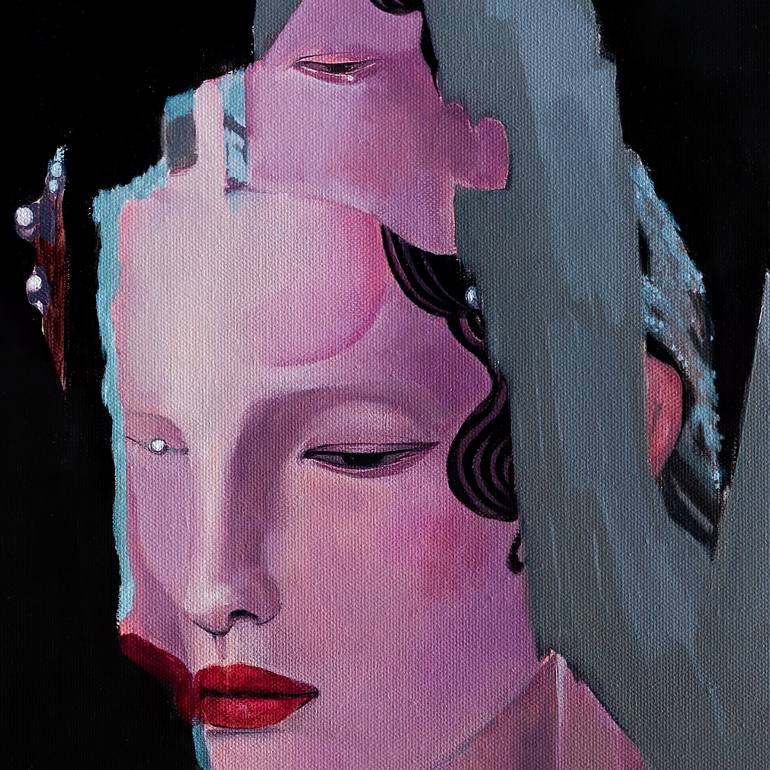 Original Fine Art Women Painting by Xinmo Li