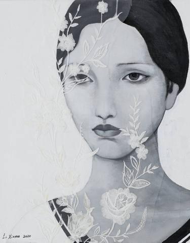 Print of Fine Art Portrait Paintings by Xinmo Li