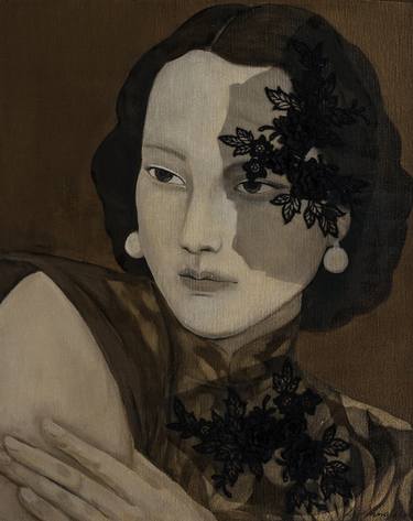 Original Fine Art Portrait Paintings by Xinmo Li