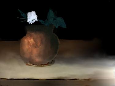 Original Abstract Expressionism Floral Digital by Norhan Ha