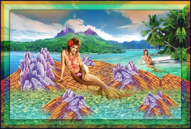 Print of Surrealism Nude Mixed Media by Rubins Leonard