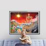This Digital collage is an upgrade to original mixed media painting, showing periods in our life having influence through the various deities