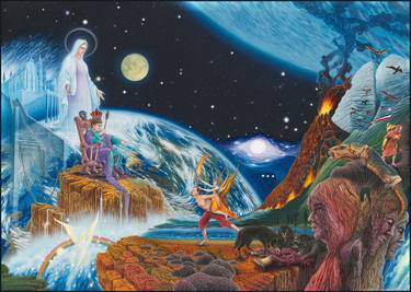 Original Fantasy Paintings by Rubins Leonard