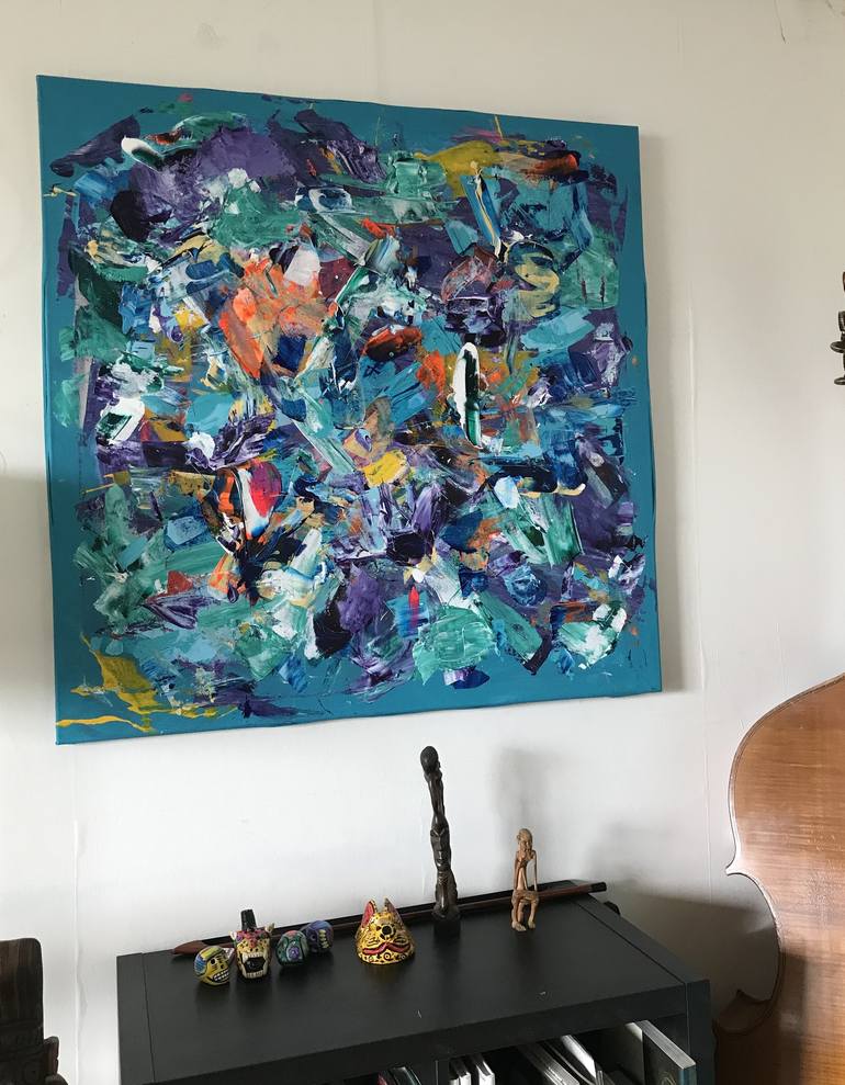 Original Abstract Painting by Eduardo Rojo