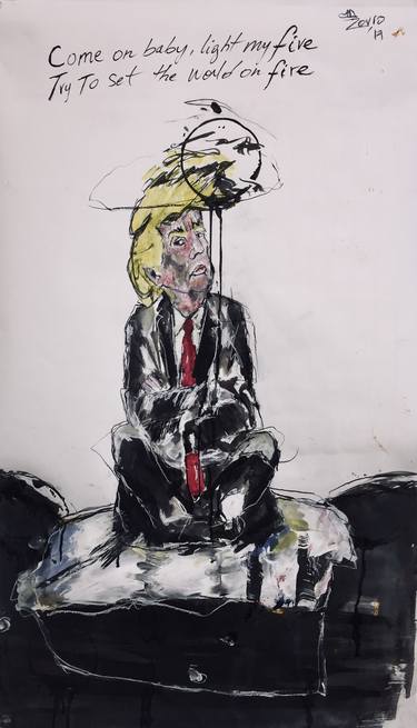 Print of Political Drawings by Mehdi Mabrouki