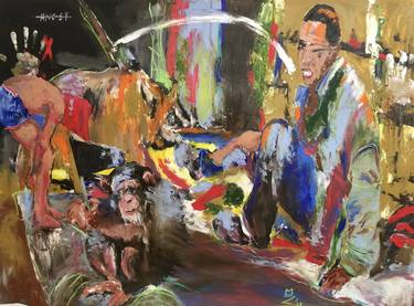 Print of Expressionism Political Paintings by Mehdi Mabrouki