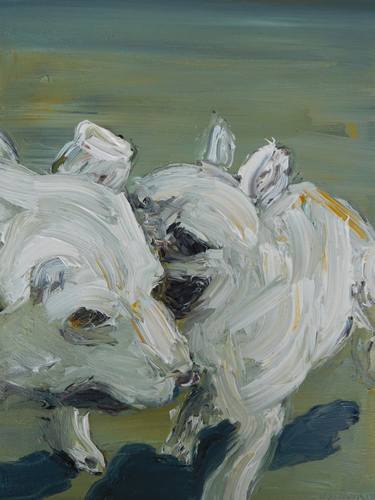 Print of Dogs Paintings by Dan Adams