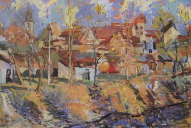 Print of Expressionism Cities Paintings by Arvydas Baltrunas