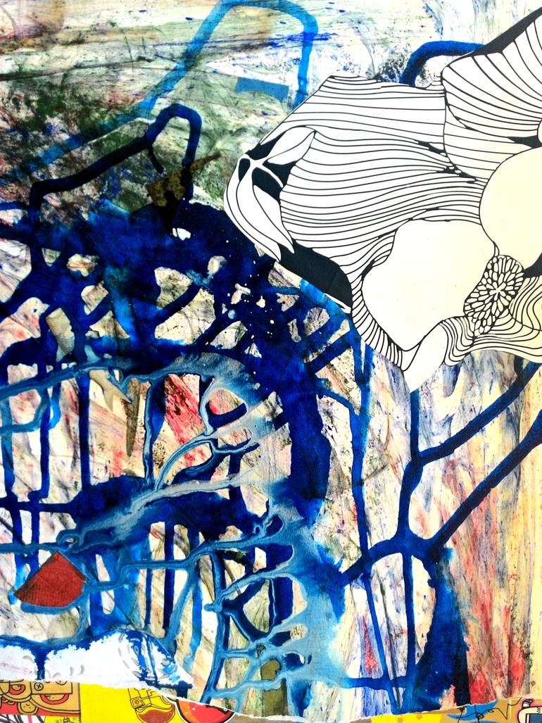 Original Abstract Painting by Mandira Bhaduri