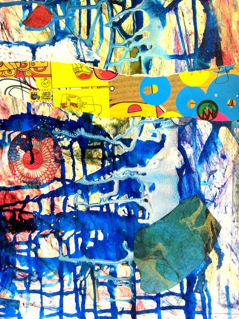 Original Abstract Painting by Mandira Bhaduri