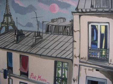 Pink Moon over Paris (SOLD) thumb