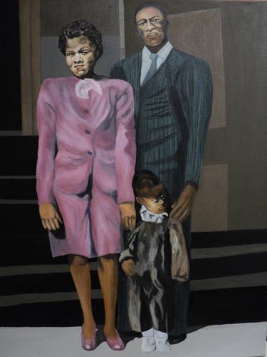 Print of Realism Family Paintings by Angelo Thomas