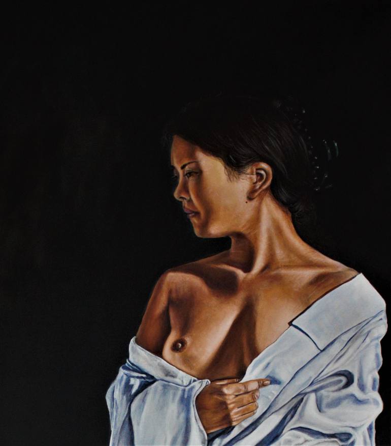 Original Figurative Nude Painting by Jaime Kafati